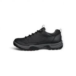 Buty trekkingowe męskie Ecco Receptor Trekk. Czarne trekkingi męskie ecco, z materiału, bez zapięcia. Za 769.99 zł.