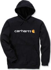 Carhartt Bluza Carhartt Signature Logo Midweight Black. Czarne bluzy męskie Carhartt, m, bez wzorów, bez ramiączek, bez kaptura. Za 385.21 zł.