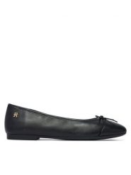 Tommy Hilfiger Baleriny Hilfiger Smooth Lthr Ballet FW0FW09241 Czarny. Czarne balerinki damskie Tommy Hilfiger, bez wzorów, ze skóry, bez obcasa, bez zapięcia. Za 409.99 zł.