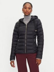 Morgan Kurtka przejściowa 242-GKADIA Czarny Regular Fit. Czarne kurtki damskie Morgan, bez wzorów, z syntetyku, bez kaptura. Za 359.99 zł.