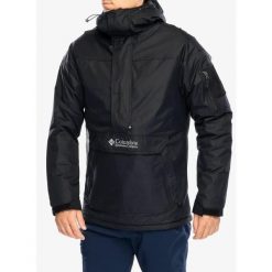 Kurtka ocieplana Columbia Challenger II Insulated Pullover - black S. Czarne kurtki męskie Columbia, s, bez wzorów, sportowe, bez kaptura. Za 514.49 zł.