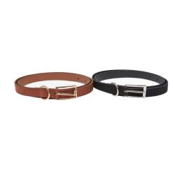 Gruby Pasek Ze Skóry Syntetycznej (zestaw 2 Sztuk). Czarne paski męskie Urban Classics, ze skóry. Za 84.99 zł.