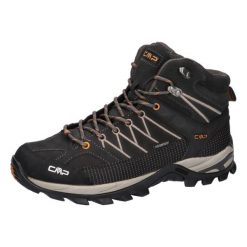 Buty górskie Campagnolo Rigel Mid Trek. Białe trekkingi męskie CMP, z materiału, bez zapięcia. Za 499.99 zł.