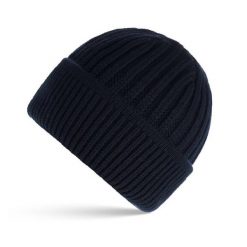 Czapka męska na zimę PAOLO PERUZZI BR-02-DB granatowa. Czapki męskie Paolo Peruzzi, na zimę, bez wzorów, z materiału. Za 39.99 zł.