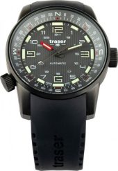 Zegarek Traser Zegarek męski Traser TS-110594 czarny. Czarne zegarki męskie Traser, bez wzorów. Za 5,850.00 zł.