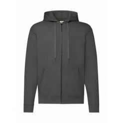 Męska Klasyczna Bluza Z Kapturem. Szare bluzy męskie fruit of the loom, m, bez wzorów, klasyczne, bez ramiączek, z kapturem. Za 106.99 zł.