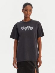 HUGO T-Shirt Vintage 50561164 Czarny Relaxed Fit. Czarne t-shirty damskie Hugo, s, bez wzorów, z bawełny, vintage, bez kołnierzyka, bez ramiączek. Za 319.99 zł.