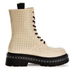 Trapery Guess. Brązowe trapery damskie Guess, bez zapięcia. Za 929.99 zł.