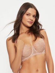 Hunkemöller Biustonosz balkonetka Anya 206265 Beżowy. Brązowe biustonosze Hunkemöller, bez wzorów, z syntetyku. Za 109.99 zł.