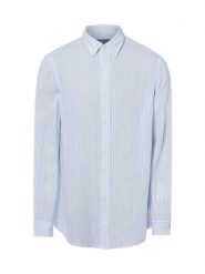 Polo Ralph Lauren koszula lniana - Custom Fit Mężczyźni Modern Fit len biały, XL. Białe koszule męskie Polo Ralph Lauren, m, bez wzorów, ze lnu, bez kołnierzyka, bez ramiączek. Za 649.95 zł.