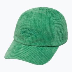 Czapka z daszkiem damska Billabong Essential Cord. Zielone czapki damskie Billabong, na lato, bez wzorów, z bawełny, sportowe. Za 99.99 zł.
