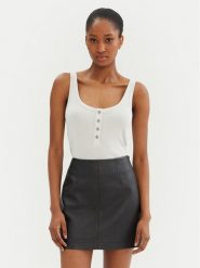 PINKO Top 104649 A2CQ Szary Regular Fit. Szare topy damskie Pinko, xl, bez wzorów, z wiskozy, bez kołnierzyka, bez ramiączek. Za 299.99 zł.