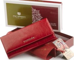 Peterson Duży skórzany portfel damski z klapką Peterson NoSize. Portfele damskie Peterson. Za 137.96 zł.