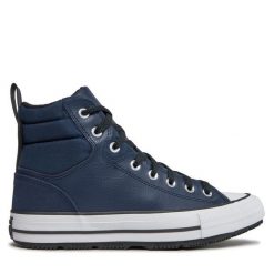 Trzewiki Converse. Niebieskie botki męskie Converse, bez wzorów, bez obcasa, bez zapięcia. Za 359.99 zł.