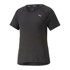 Koszulka do biegania damska PUMA Run Cloudspun. Czarne bluzki damskie Puma, s, bez wzorów, z syntetyku, sportowe, bez kołnierzyka, bez ramiączek. Za 119.99 zł.