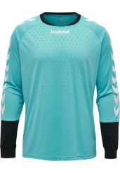 Bluza Bramkarska Hummel. Niebieskie bluzy damskie Hummel, s, bez wzorów, z materiału, eleganckie, bez ramiączek, bez kaptura. Za 238.30 zł.