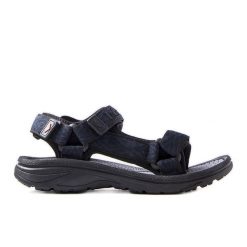 Lee Cooper Czarne sportowe sandały LCW-23-34-1686M. Czarne sandały męskie na lato, bez wzorów, z tkaniny, sportowe, bez zapięcia. Za 141.58 zł.
