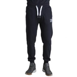 Męskie spodnie dresowe Summer Basic. Czarne spodnie sportowe męskie LEONE 1947 APPAREL, l, bez wzorów, z dresówki, na fitness i siłownię. Za 105.21 zł.