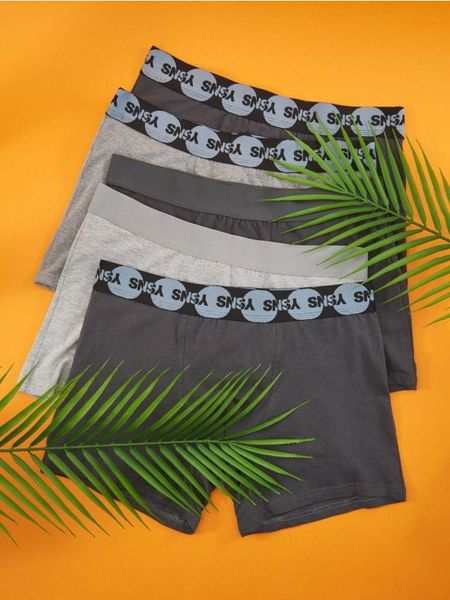 Bokserki 5 pack - wielobarwny. Bokserki męskie Sinsay, bez wzorów, z gumy. Za 49.99 zł.