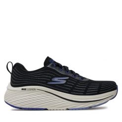 Buty do biegania Skechers. Czarne obuwie sportowe damskie Skechers, bez wzorów, bez zapięcia, do biegania. Za 339.99 zł.