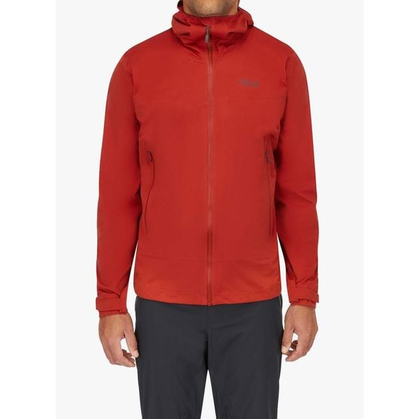 Kurtka z membraną męska Rab Kinetic 2.0 Jacket. Czerwone kurtki męskie RAB, m, bez wzorów, sportowe, bez kaptura. Za 785.99 zł.