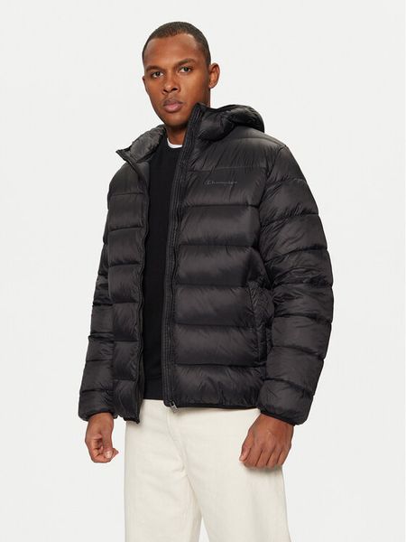 Champion Kurtka zimowa 220342 Czarny Regular Fit. Czarne kurtki męskie Champion, na zimę, m, bez wzorów, z syntetyku, bez kaptura. Za 279.99 zł.