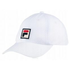 Czapka tenisowa Fila Mesh Cap Sampau biała. Białe czapki męskie Fila, na zimę, bez wzorów, z meshu. Za 79.00 zł.