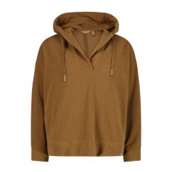 Bluza damska z kapturem CMP. Brązowe bluzy damskie CMP, bez wzorów, sportowe, bez ramiączek, z kapturem. Za 323.50 zł.