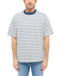 Męski T-Shirt Mustang Style Allentown Summer Stripe 1016286 12578. T-shirty męskie Mustang, m, bez wzorów, bez kołnierzyka, bez ramiączek. Za 69.99 zł.