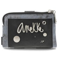 Granatowy Zgrabny Portfel Damski Anekke Core. Niebieskie portfele damskie Anekke, z materiału. Za 179.00 zł.