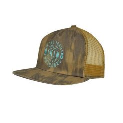 Czapka z daszkiem Buff Trucker Ikshi Fawn. Brązowe czapki damskie Buff, bez wzorów, z elastanu. Za 89.99 zł.