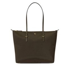 Torebka LAUREN RALPH LAUREN. Zielone shopperki damskie Lauren Ralph Lauren, bez wzorów, bez dodatków. Za 639.99 zł.