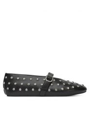 Badura Baleriny NASTU-D005-68-5 Czarny. Czarne balerinki damskie Badura, bez wzorów, ze skóry, bez obcasa, bez zapięcia. Za 279.99 zł.