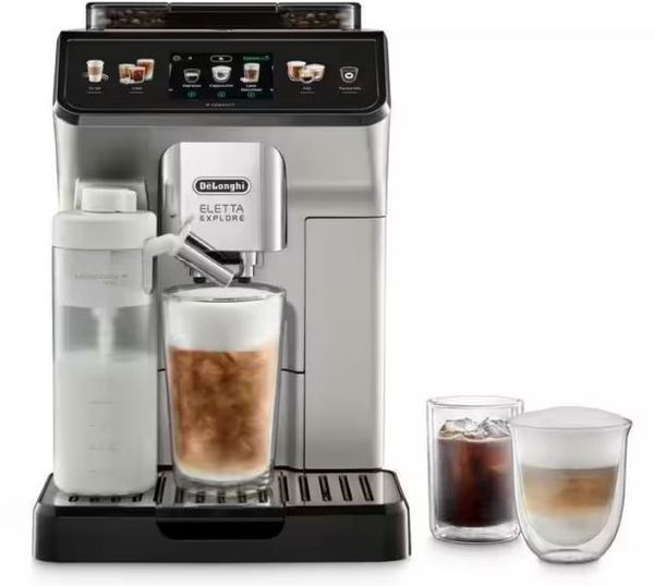 Ciśnieniowy automatyczny De'Longhi Eletta Explore ECAM 450.65.S srebrny. Szare ekspresy ciśnieniowe De'longhi. W wyprzedaży za 3,299.00 zł.