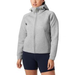 Sweter Damski Helly Hansen Hp Ocean FZ 2.0. Szare swetry nierozpinane damskie Helly Hansen, bez wzorów, bez kołnierzyka, bez ramiączek. Za 559.00 zł.