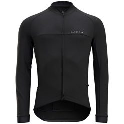Bluza rowerowa Triban RC100 długi rękaw. Czarne bluzy sportowe męskie VAN RYSEL, m, bez wzorów, z elastanu, bez kaptura, rowerowe. Za 99.99 zł.
