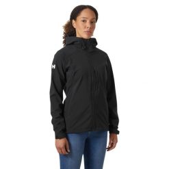 Kurtka softshell damska Helly Hansen W Paramount Hood Softshell Jkt. Czarne kurtki sportowe damskie Helly Hansen, s, bez wzorów, z softshellu, bez ramiączek, bez kaptura, trekkingowe. Za 566.99 zł.