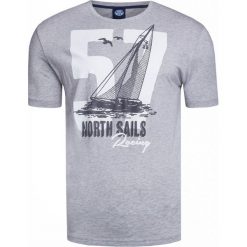 T-shirt NORTH SAILS. Szare t-shirty męskie North Sails, bez wzorów, z bawełny, bez kołnierzyka, bez ramiączek. W wyprzedaży za 120.00 zł.