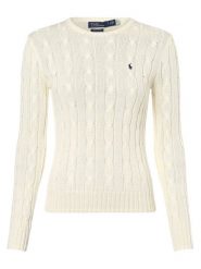 Polo Ralph Lauren Sweter Kobiety Bawełna beżowy, XL. Brązowe swetry nierozpinane damskie Polo Ralph Lauren, xl, bez wzorów, z bawełny, bez kołnierzyka, bez ramiączek. Za 999.95 zł.