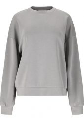 Damska bluza z okrągłym dekoltem Athlecia Jillnana. Szare bluzy damskie Athlecia, s, bez wzorów, z materiału, eleganckie, bez ramiączek, bez kaptura. Za 257.50 zł.