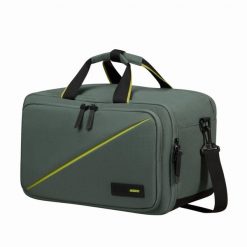 Plecak torba kabinowa z kieszenią na laptop American Tourister. Zielone torby na laptopa damskie American Tourister, bez wzorów. Za 197.99 zł.