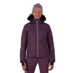 Kurtka narciarska damska Rossignol Staci Pearly Jkt. Fioletowe kurtki sportowe damskie Rossignol, na zimę, l, bez wzorów, bez ramiączek, bez kaptura, narciarskie. W wyprzedaży za 840.65 zł.