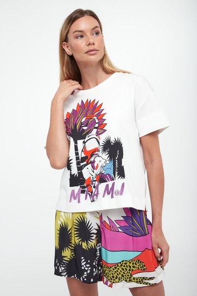 Bluza damska z krótki rękawem SPORTALM. Bluzy damskie Sportalm, bez wzorów, bez ramiączek, bez kaptura. W wyprzedaży za 671.20 zł.