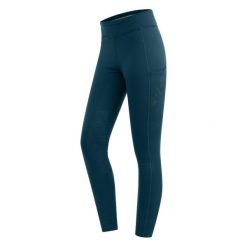 Thermalne legginsy jeździeckie z polaru dla kobiet ELT Rica. Niebieskie legginsy damskie ELT, bez wzorów, z dzianiny. Za 287.50 zł.