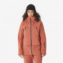 Kurtka narciarska damska Simond FR900 freeride. Brązowe kurtki sportowe damskie SIMOND, m, bez wzorów, bez ramiączek, bez kaptura, narciarskie. Za 879.99 zł.