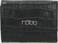 Nobo Portfel Damski Skórzany Nobo Wężowy Matowy Czarny. Czarne portfele damskie NOBO. Za 111.99 zł.
