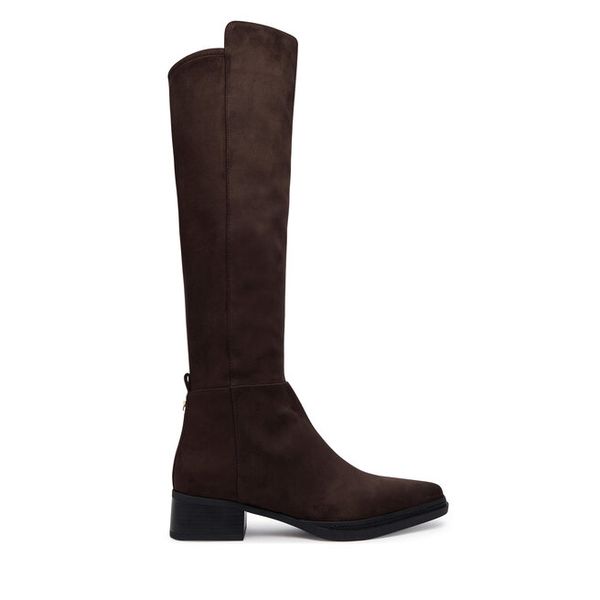 Kozaki MICHAEL Michael Kors. Brązowe kozaki damskie MICHAEL Michael Kors, bez wzorów, bez obcasa, na płaskiej podeszwie, bez zapięcia. Za 879.99 zł.