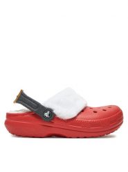 Crocs Klapki Classic Lined Santa Clog 210933 Czerwony. Czerwone klapki męskie Crocs, bez wzorów, z tworzywa sztucznego, bez zapięcia. Za 179.99 zł.