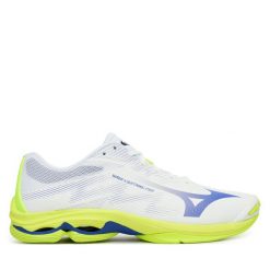 Buty halowe Mizuno. Białe buty sportowe męskie Mizuno, bez wzorów, bez zapięcia, mizuno wave. Za 529.99 zł.