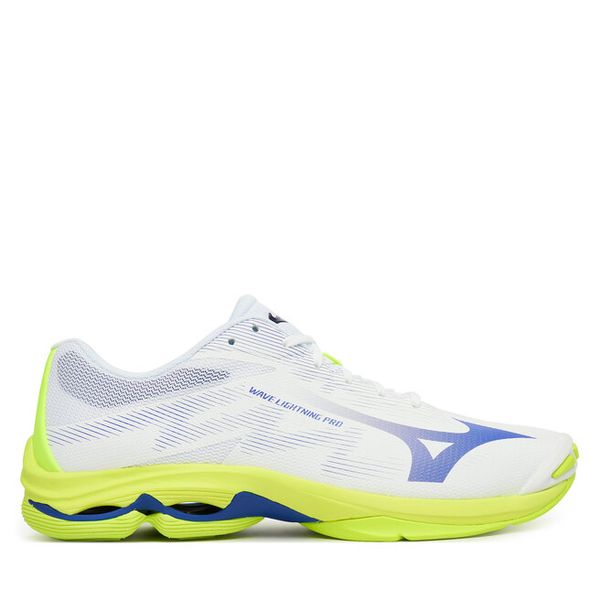 Buty halowe Mizuno. Białe buty sportowe męskie Mizuno, bez wzorów, bez zapięcia, mizuno wave. Za 413.99 zł.